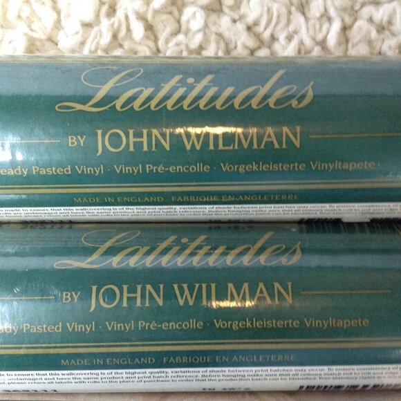 VTG Latitudes John Wilman Wallpaper (3) rolls, #362111, Marbled/textured NOS - Picture 2 of 3